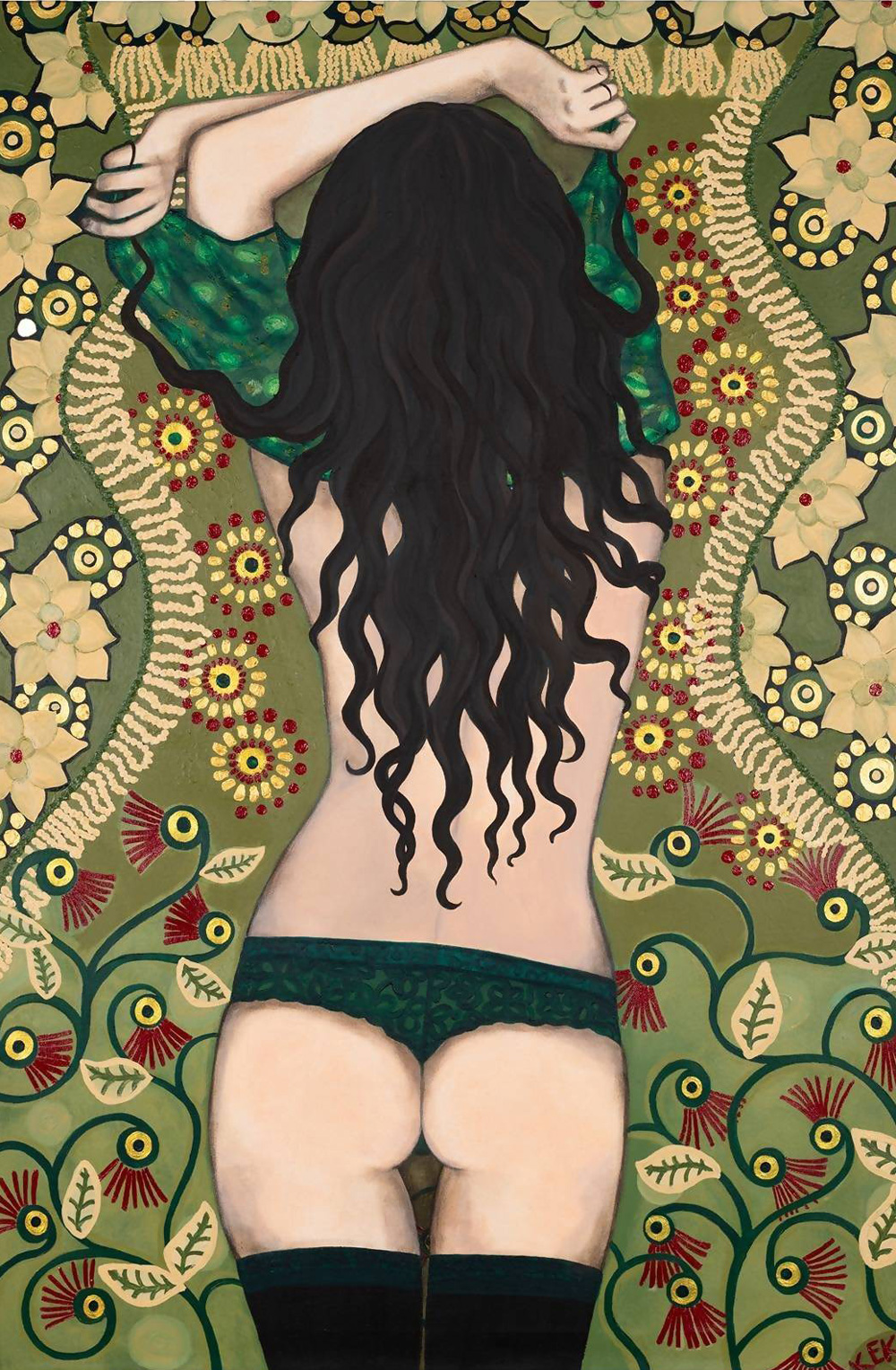 Keki (Francesca Fachechi) Demetra Acrilico su tela 80X120 cm