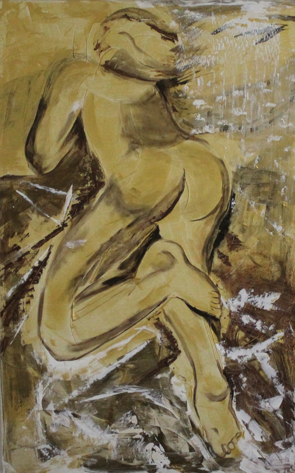 Serena Casali Uomo d'oro Acrilico su tela 110x90 cm